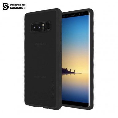 Incipio Octane Case - удароустойчив хибриден кейс за Samsung Galaxy Note 8 (черен)