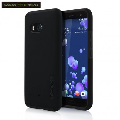Incipio DualPro Case - удароустойчив хибриден кейс за HTC U11 (черен)