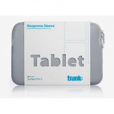 Trunk Microsoft Surface Sleeve - неопренов калъф за Microsoft Surface Pro 4, Pro 3 (сребрист)