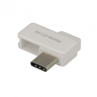 LG USB-C to microUSB Adapter - USB-C адаптер за устройства с USB-C порт (бял)