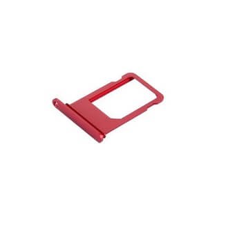 Apple iPhone Sim Tray - оригинална резервна поставка за сим картата на iPhone 7, iPhone 7 Plus (червен)