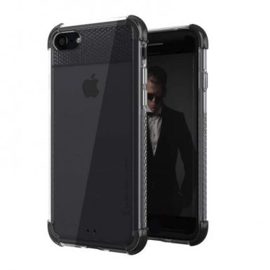 Ghostek Covert 2 Case  - хибриден удароустойчив кейс за iPhone 8 Plus, iPhone 7 Plus (прозрачен-черен)