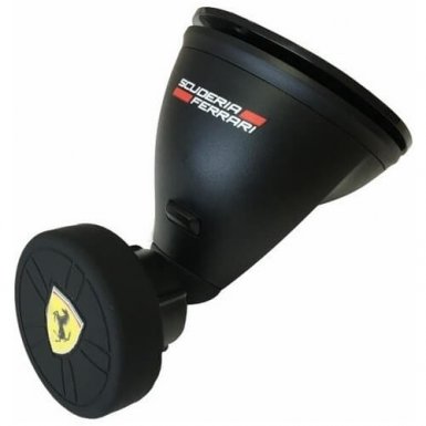 Ferrari Car Phone Holder - магнитна поставка за стъклото на кола за смартфони (черен)
