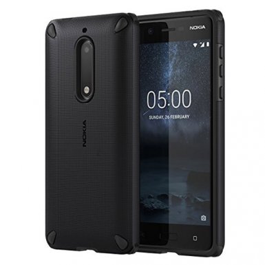 Nokia Rugged Impact Case CC-502 - удароустойчив хибриден кейс за Nokia 5 (черен)