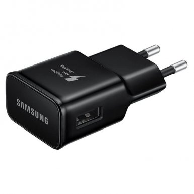 Samsung Fast Charger EP-TA20EBE - захранване 2.1A с USB изход за Samsung смартфони и таблети (черен) (bulk)