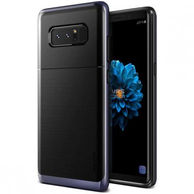 Verus High Pro Shield Case - висок клас хибриден удароустойчив кейс за Samsung Galaxy Note 8 (черен-лилав)