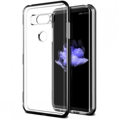 Verus Crystal Bumper Case - хибриден удароустойчив кейс за LG V30 (черен-прозрачен)