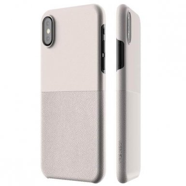 Verus Skin Fit Case - поликарбонатов кейс за iPhone XS, iPhone X (сив)