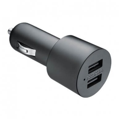 Nokia Car Charger DC-20 Dual - зарядно за кола с 2xUSB за смартфони (bulk)