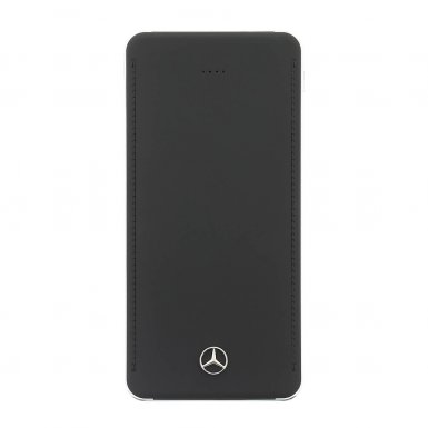 Mercedes-Benz Power Bank 10000 mAh - дизайнерска външна батерия с 2 USB изхода за мобилни устройства (черна)