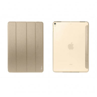 Torrii Torrio Case - кожен кейс и поставка за iPad Air 3 (2019), iPad Pro 10.5 (златист)