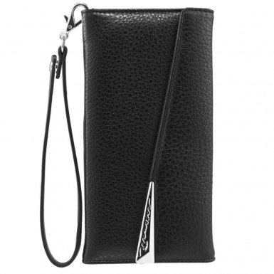 CaseMate Wristlet Folio - кожен калъф (естествена кожа), тип портфейл за Samsung Galaxy Note 8 (черен)