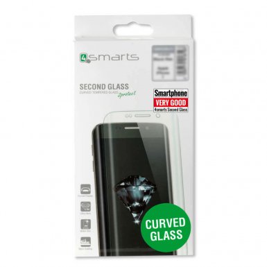 4smarts Second Glass Curved 2.5D - калено стъклено защитно покритие с извити ръбове за целия дисплей на iPhone 8 Plus, iPhone 7 Plus (прозрачен)