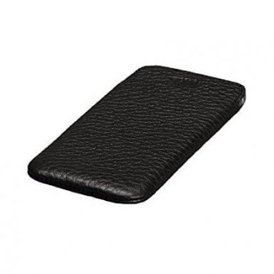 SENA UltraSlim Classic Pouch - кожен калъф (естествена кожа, ръчна изработка) за iPhone 8 Plus, iPhone 7 Plus, iPhone 6 Plus, iPhone 6S Plus (черен)