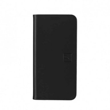 Tucano Filo Booklet - полиуретанов флип калъф и стойка за iPhone XS, iPhone X (черен)