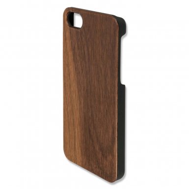 4smarts Clip-On Cover Trendline Wood Walnut - поликарбонатов кейс с гръб от истинско дърво за iPhone 8, iPhone 7 (орех)