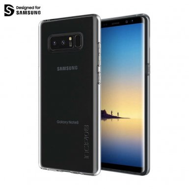 Incipio NGP Pure Case - удароустойчив силиконов (TPU) калъф за Samsung Galaxy Note 8 (прозрачен)