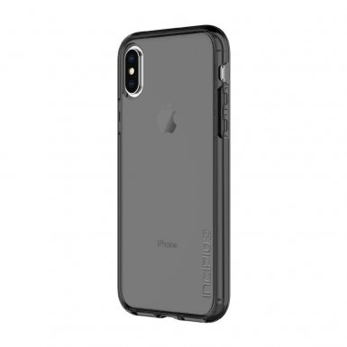 Incipio Octane Pure Case - удароустойчив хибриден кейс за Apple iPhone XS, iPhone X (прозрачен-черен)