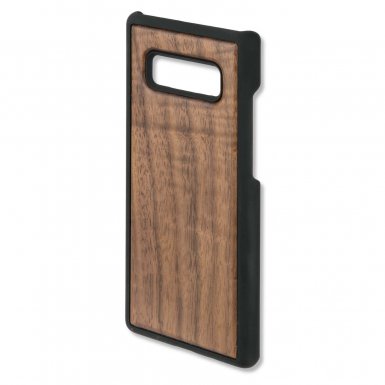 4smarts Clip-On Cover Trendline Wood Walnut - поликарбонатов кейс с гръб от истинско дърво за Samsung Galaxy Note 8 (орех)