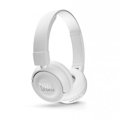 JBL T450 BT - безжични Bluetooth слушалки с микрофон за мобилни устройства (бял) 