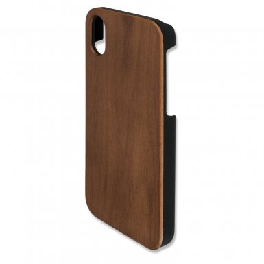 4smarts Clip-On Cover Trendline Wood Walnut - поликарбонатов кейс с гръб от истинско дърво за iPhone XS, iPhone X (орех)