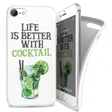 iPaint Cocktail Soft Case - силиконов (TPU) калъф за iPhone 8, iPhone 7