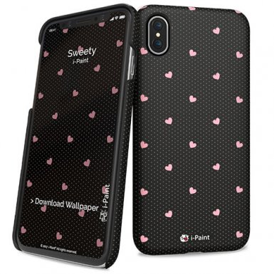 iPaint Sweety HC Case - дизайнерски поликарбонатов кейс за iPhone XS, iPhone X