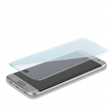 Premium Tempered Glass Curved - калено стъклено защитно покритие с извити ръбове за целия дисплея на Samsung Galaxy S7 Edge (прозрачен)