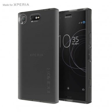 Incipio NGP Pure Case - удароустойчив силиконов (TPU) калъф за Sony Xperia XZ1 Compact (черен-прозрачен)