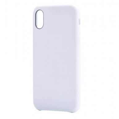 Devia Nature Case - кожен кейс за iPhone XS, iPhone X (бял)