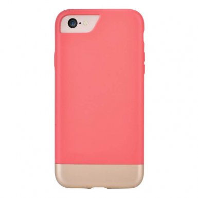 Comma Glide Case - поликарбонатов слайдер кейс за iPhone 8, iPhone 7 (червен-златист)