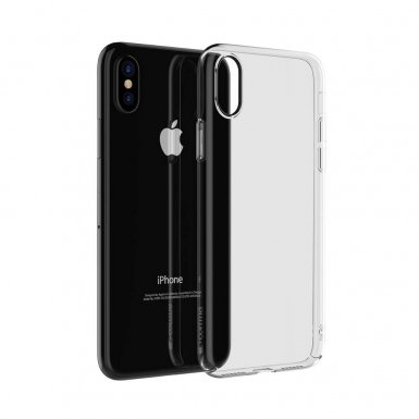 Comma Hard Jacket 360 Case - тънък поликарбонатов кейс за iPhone XS, iPhone X (прозрачен)