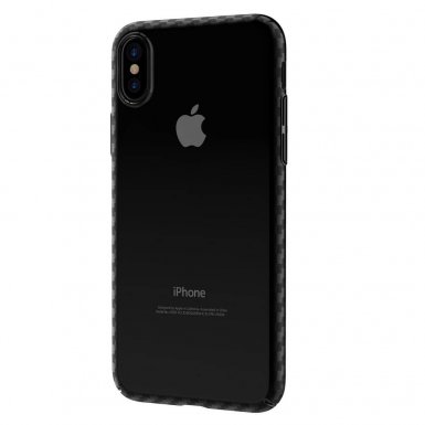 Comma Legende Case - поликарбонатов кейс за iPhone X (прозрачен-черен)