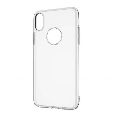 Comma Crystal Shining Case - поликарбонатов кейс за iPhone X (с кристали Сваровски) (прозрачен)