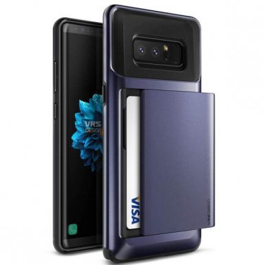 Verus Damda Glide Case - висок клас хибриден удароустойчив кейс с място за кр. карти за Samsung Galaxy Note 8 (лилав)