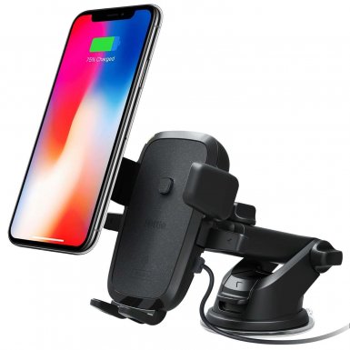 iOttie Easy One Touch 4 Wireless Qi Fast Charge Car Mount - поставка за кола с безжично зареждане за QI съвместими смартфони