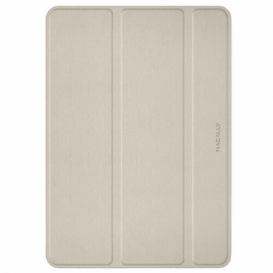 Macally Stand Case - полиуретанов калъф и поставка за iPad Air 3 (2019), iPad Pro 10.5 (златист)