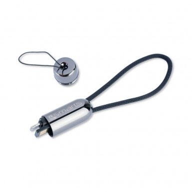 4smarts Basic Capsule Lightning Cable - кабел тип ключодържател за Apple устройства с Lightning конектор (10 см) (черен)