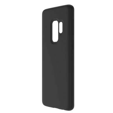 4smarts Cupertino Silicone Case - тънък силиконов (TPU) калъф за Samsung Galaxy S9 Plus (черен)