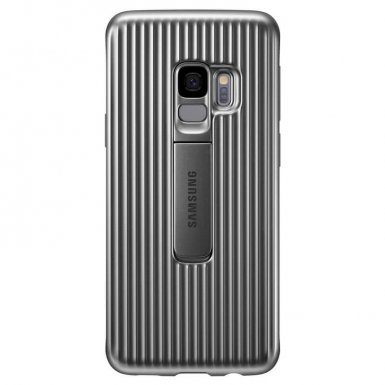 Samsung Protective Cover EF-RG960CS - оригинален хибриден кейс за Samsung Galaxy S9 (сребрист)