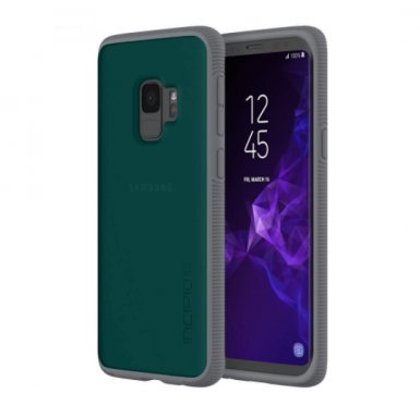 Incipio Octane Case - удароустойчив хибриден кейс за Samsung Galaxy S9 (зелен-мат)