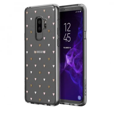 Incipio Classic Case Design Series - дизайнерски удароустойчив TPU кейс за Samsung Galaxy S9 plus (прозрачен-розов)