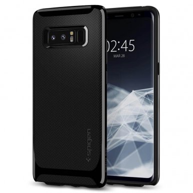 Spigen Neo Hybrid Case - хибриден кейс с висока степен на защита за Samsung Galaxy Note 8 (черен-лъскав)