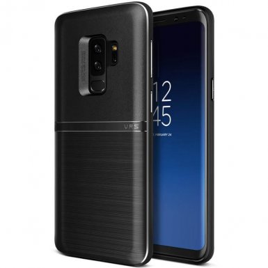 Verus Single Fit Case - хибриден удароустойчив кейс за Samsung Galxy S9 Plus (черен)
