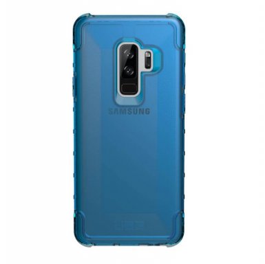 Urban Armor Gear Plyo Case - удароустойчив хибриден кейс за Samsung Galaxy S9 Plus (син-прозрачен)