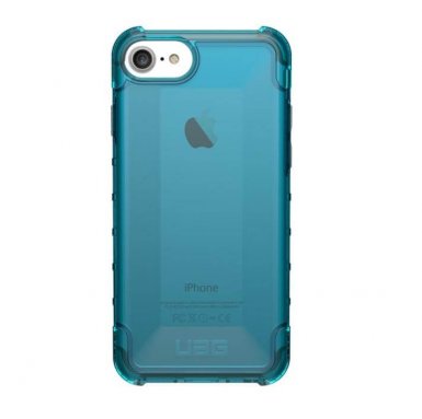 Urban Armor Gear Plyo Case - удароустойчив хибриден кейс за iPhone 8, iPhone 7 (син-прозрачен)