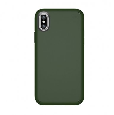 Speck Presidio Case - удароустойчив хибриден кейс за iPhone XS, iPhone X (зелен)