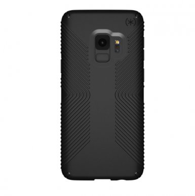Speck Presidio Grip - удароустойчив хибриден кейс за Samsung Galaxy S9 (черен)
