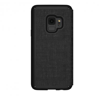 Speck Presidio Heathered Folio - дизайнерски удароустойчив кейс за Samsung Galaxy S9 (сив)