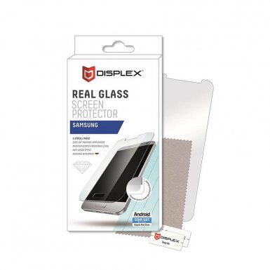 Displex Real Glass 10H Protector 2D - калено стъклено защитно покритие за дисплея на Samsung Galaxy J3 (2017) (прозрачен)